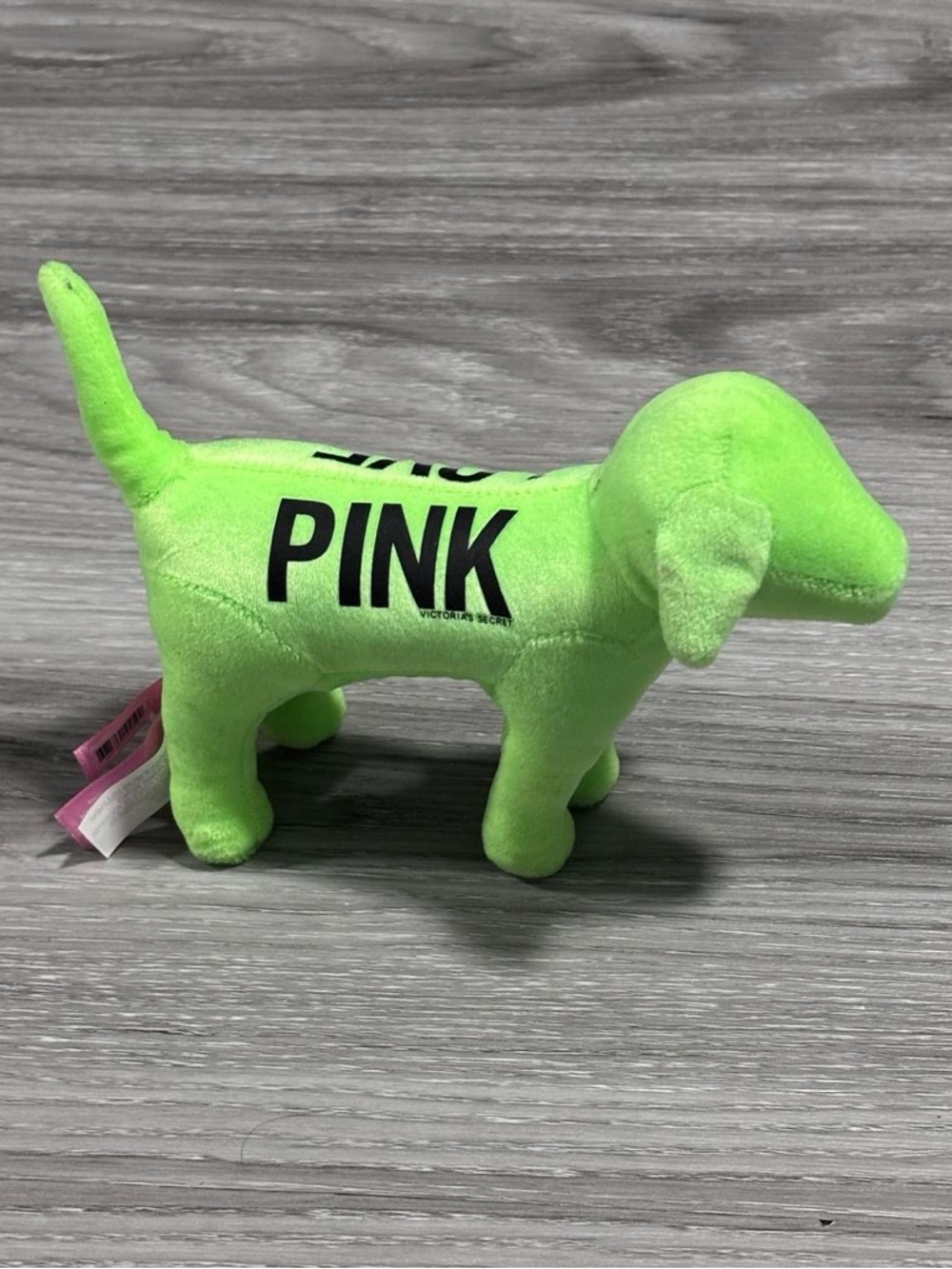Victoria’s Secret PINK Dog Plush Neon Green